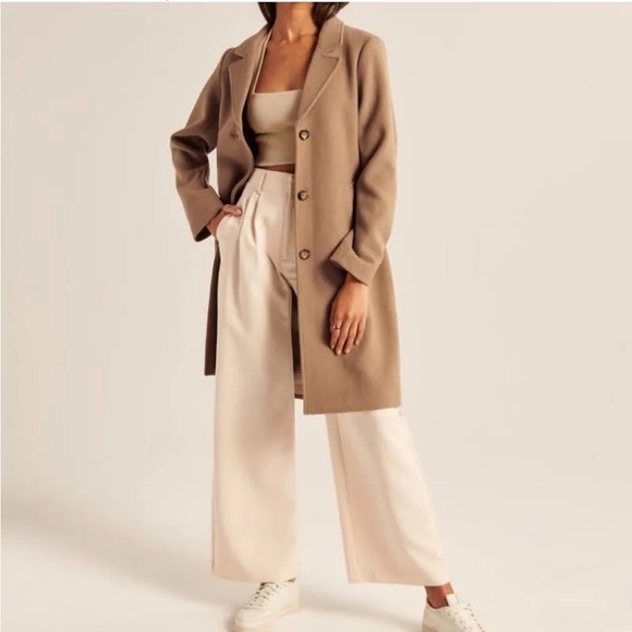 Abercrombie & Fitch Jackets & Blazers - Abercrombie wool blend dad coat